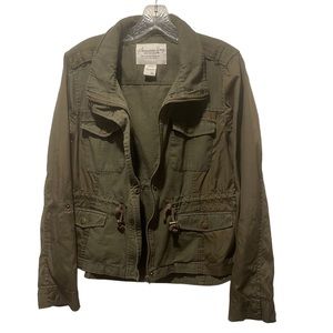 Women’s American Rag Utility Field Jacket Military Style Drab Green Size XL